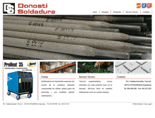 Tablet Screenshot of donostisoldadura.com